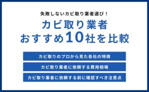 【2026年】カビ取り業者おすすめ10選！失敗しない選び方・費用相場まとめ