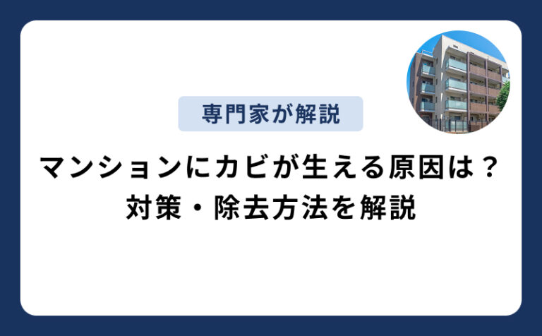 マンションにカビが生える原因は？対策や除去方法まで解説
