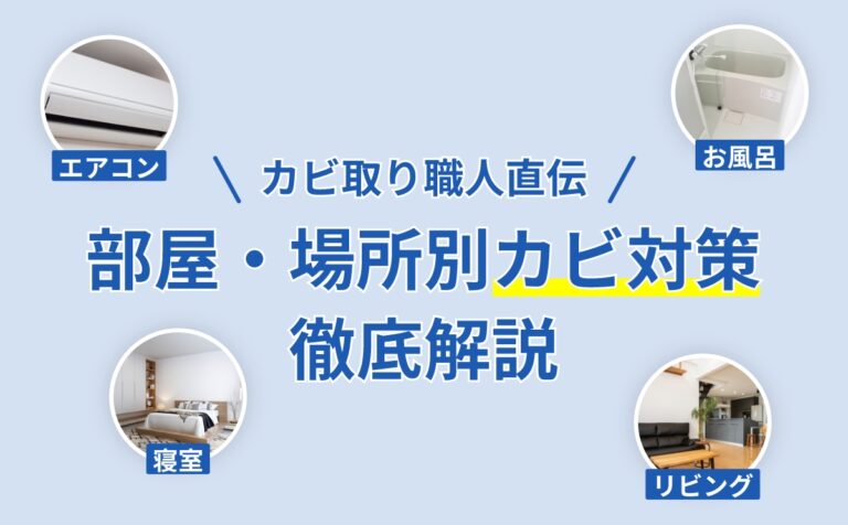 部屋のカビ対策はこれで完璧！場所別の原因・リスク・除去・予防法を解説