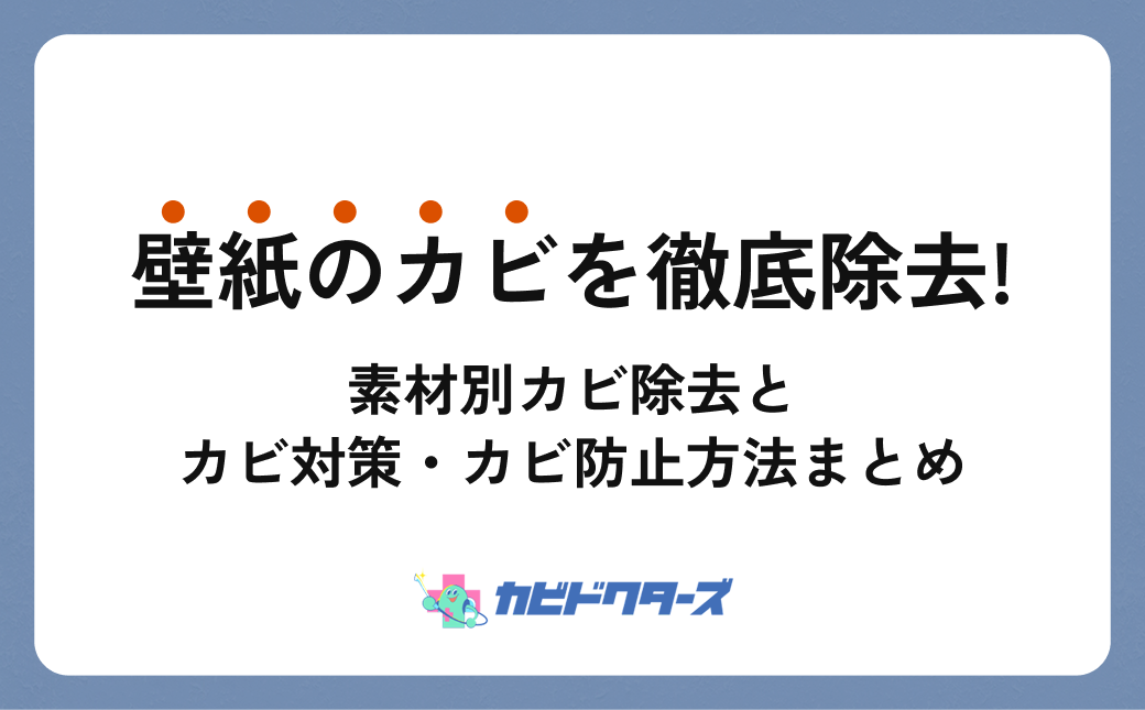 壁紙のカビを徹底除去する方法！素材別カビ除去とカビ対策・カビ防止方法まとめ